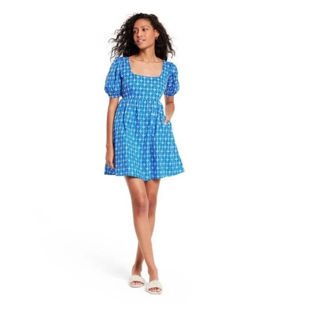 Rhode x Target Eyelet Puff Sleeve Dress 1X NWT